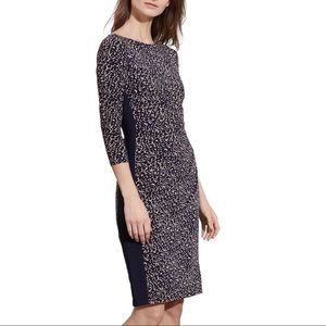Lauren Ralph Lauren - Animal Print 3/4 sleeve Sheath Dress